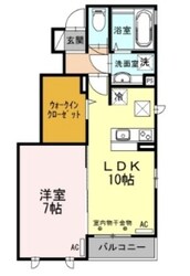 グランシャリオA棟の物件間取画像